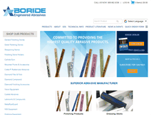 Tablet Screenshot of borideabrasives.com